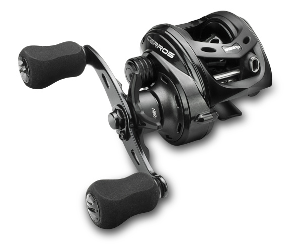 Chris Cleaver with his recently caught and released hybrid cod he likes to call a Murrout (cross between a Murray and trout cod).